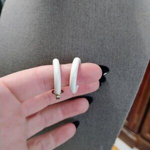 Vintage Trifari hoop earrings